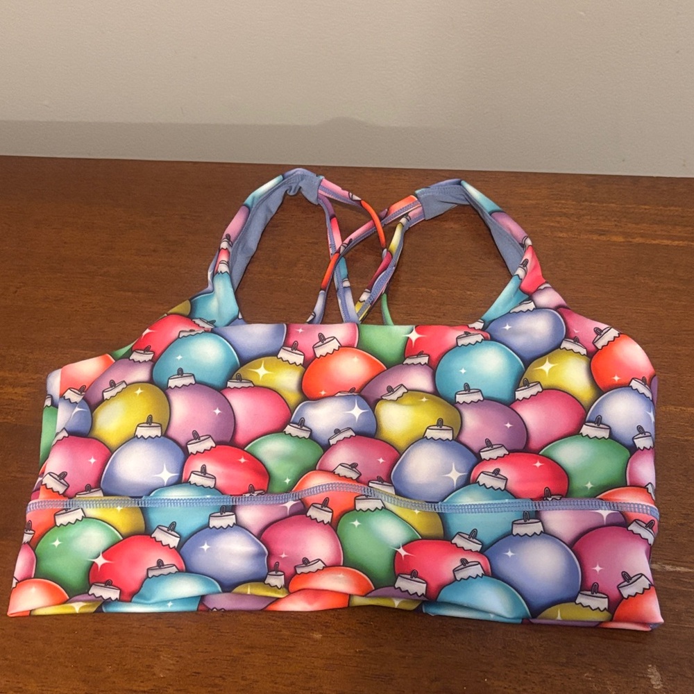 Constantly Varied Gear Merry and Bright longline bra